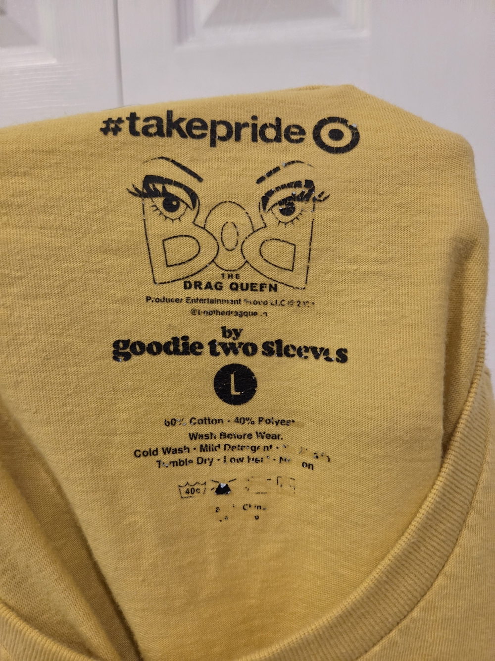 Bob The Drag Queen Yellow Graphic Crop Tee - Picture 2 of 3